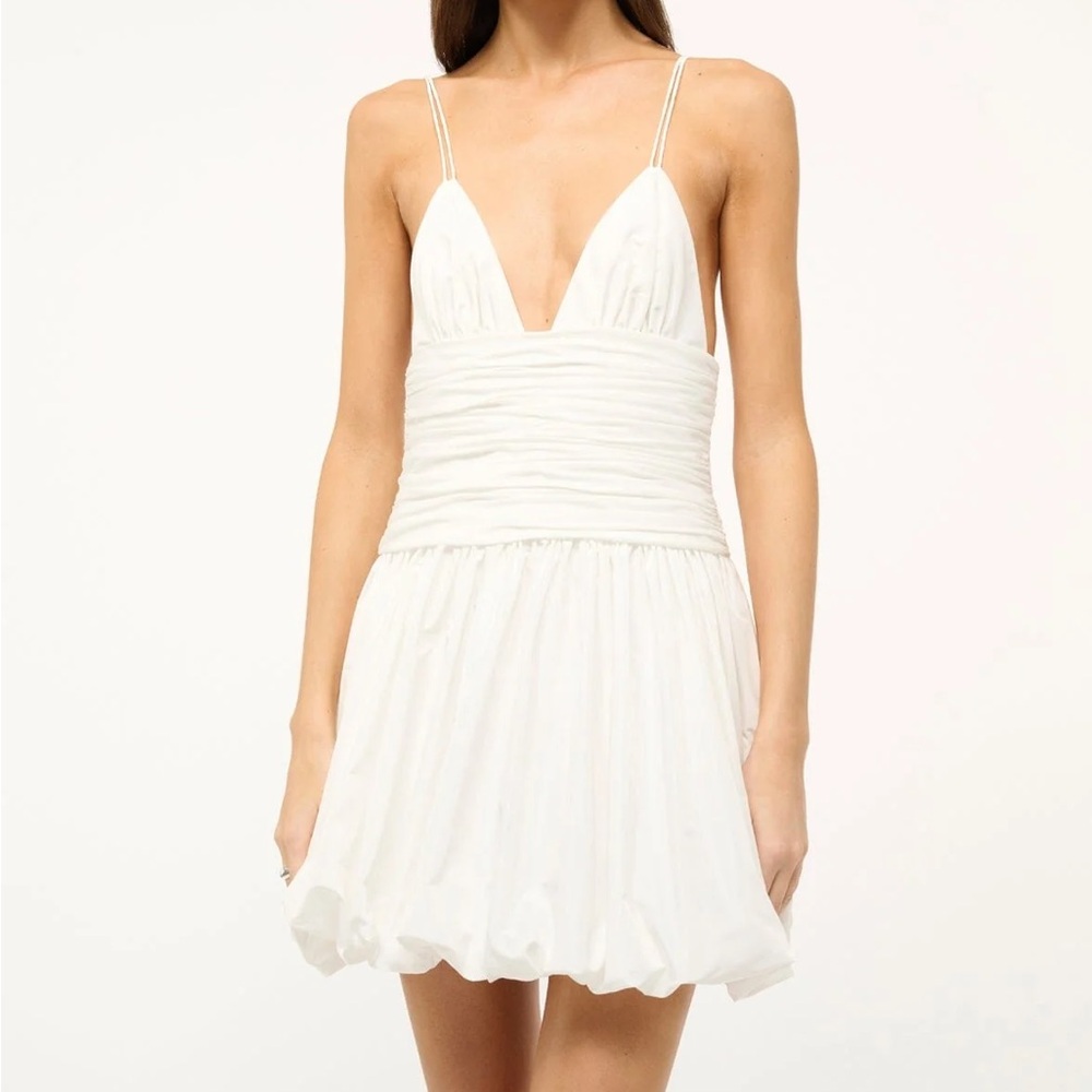 STAUD Loren Dress White